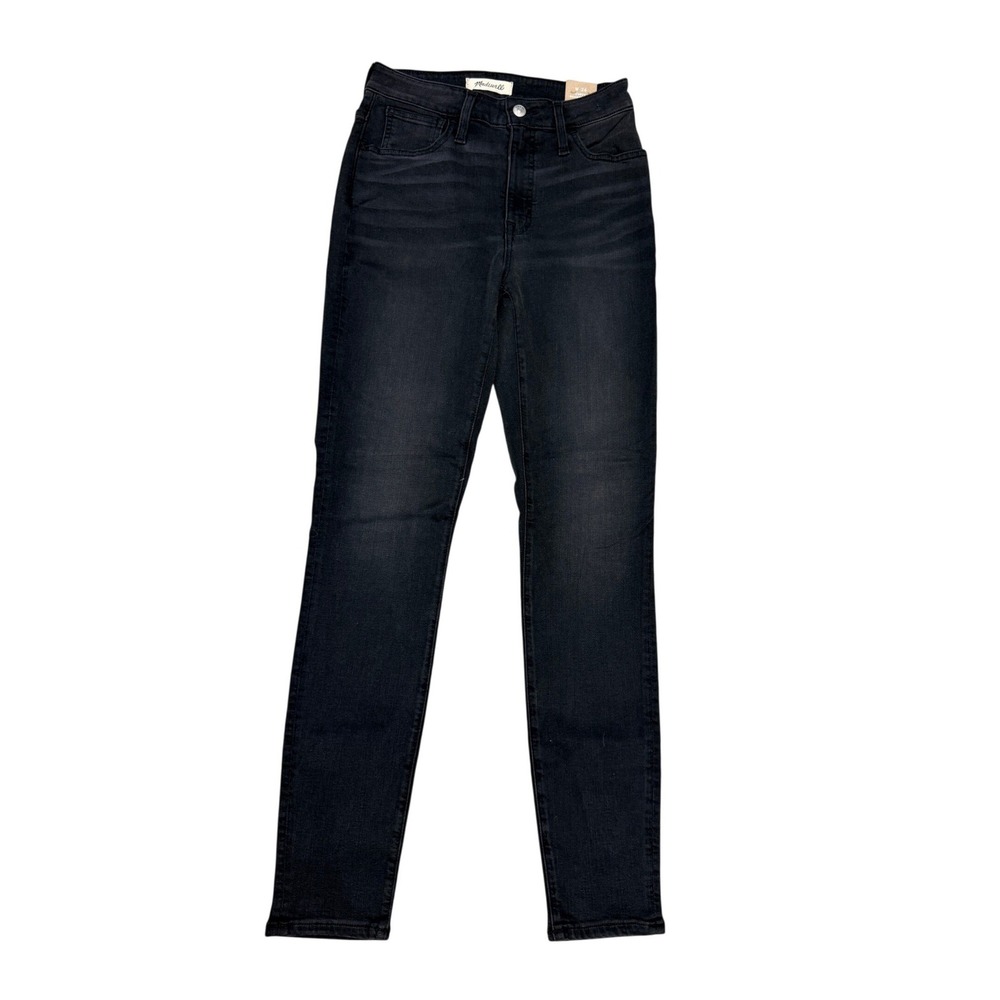 Madewell Curvy Roadtripper Jeans Black High Rise Skinny NB134 Womens 26 NEW